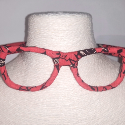 Serre-tête lunettes wax corail